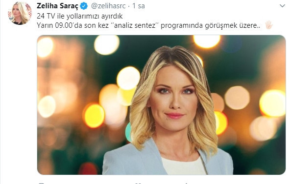 24 TV'den bir ayrılık daha! Ünlü ekran yüzü sosyal medyadan duyurdu! - Resim : 1