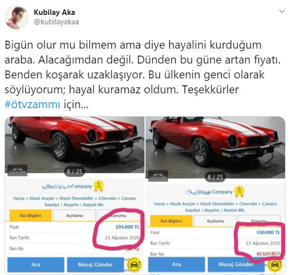 Kubilay Aka'dan ÖTV zammı tepkisi: Hayal kuramaz oldum! - Resim : 1
