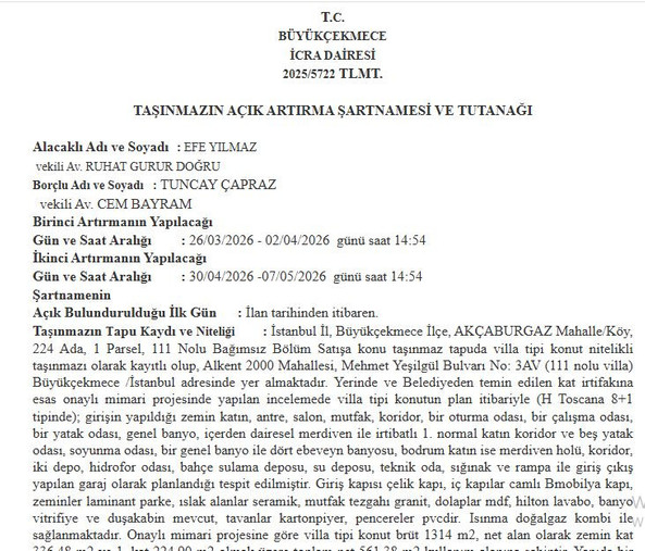 Yu-Ma-Tu'nun sahibi şimdi de icralık oldu! Villası 182 milyona satılacak! - Resim : 1
