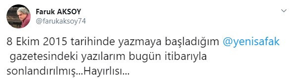 Yeni Şafak'ta deprem! Hangi köşe yazarlarıyla yollar ayrıldı? - Resim : 1