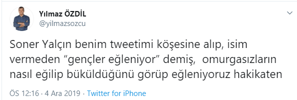 Sözcü yazarları birbirine girdi! Yılmaz Özdil'den Soner Yalçın'a: 'Omurgasız saray fedaisi' - Resim : 1