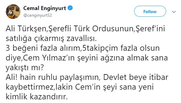 MHP'li vekilden eski askere olay yaratan tweet! - Resim : 1