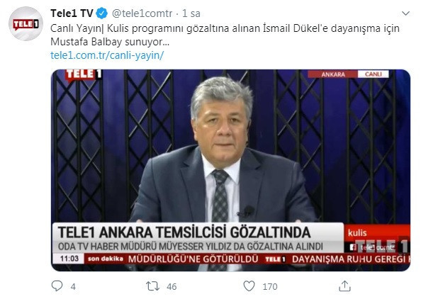 Gözaltındaki gazetecinin programını o isim sundu - Resim : 1