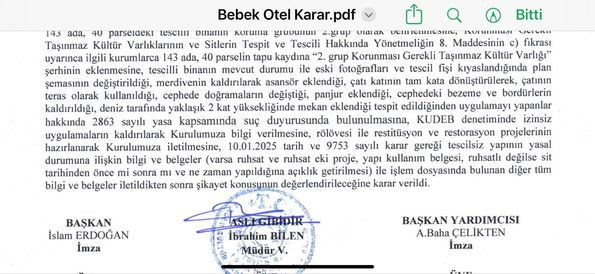 İstanbul Boğazı’ndaki Bebek Otel için yıkım kararı - Resim : 1