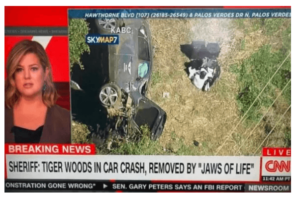 Golf efsanesi Tiger Woods trafik kazası geçirdi - Resim : 2