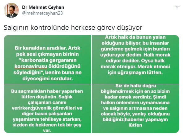 Mehmet Ceyhan'dan Canan Karatay'a 'gargara' tepkisi: 'Halk da yalan olduğunu biliyor' - Resim : 1