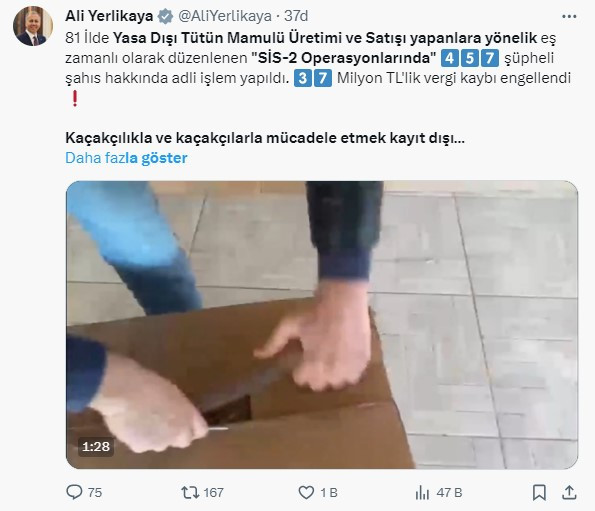 Yerlikaya 'dan "Sis 2" operasyonu açıklaması: 37 milyon TL'lik vergi kaybı engellendi - Resim : 1