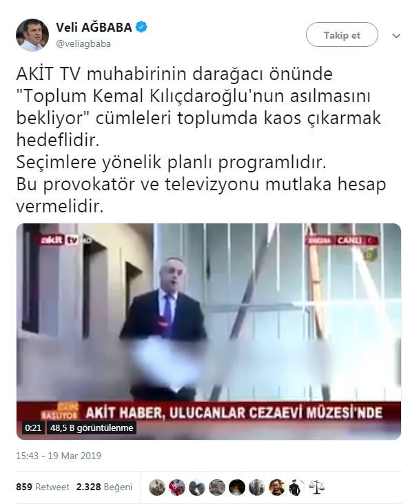'Kılıçdaroğlu idam edilsin' diyen Akit TV muhabirine CHP'den tepki! - Resim : 2