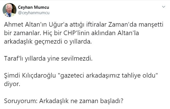 Kılıçdaroğlu'na anlamlı soru: Ahmet Altan'la arkadaşlık ne zaman başladı? - Resim : 1