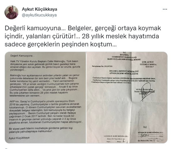 Aykut Küçükkaya’dan Ahmet Şık’a Halk Gazete tepkisi! “Yalan ve çamur çukurunda debelenen bir isim…” - Resim : 2