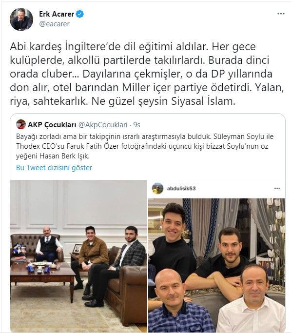 AKP Etik Kurulu Başkanı Aydın, Soylu'ya zehir tavsiye etti - Resim : 1