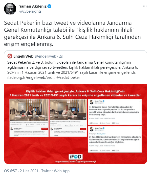 Paylaşımlarına erişim engeli mi geldi? Sedat Peker’den flaş açıklama! - Resim : 1