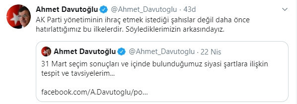 Davutoğlu'ndan AK Parti'nin ihraç talebine ilk yorum! - Resim : 1