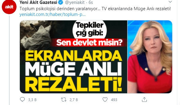 Sen devlet misin? Yeni Akit, Müge Anlı'yı neden hedef gösterdi? - Resim : 1