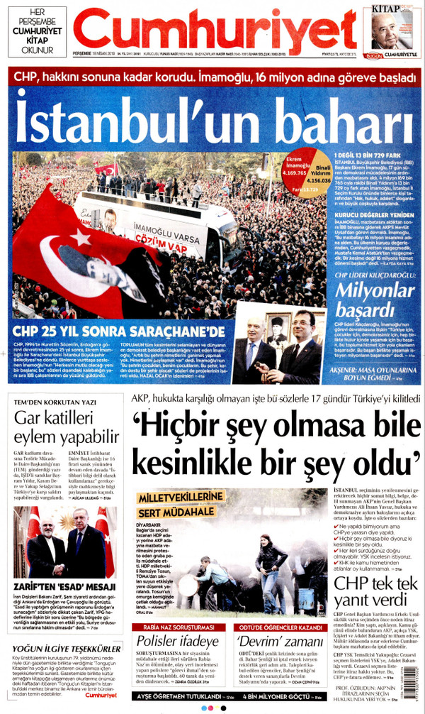 Ekrem İmamoğlu'nu hangi gazete nasıl gördü? - Resim : 12