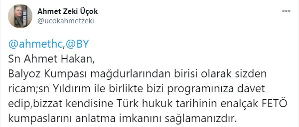 Krtik isimden Ahmet Hakan'a program çağrısı! - Resim : 1