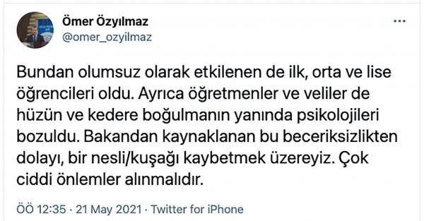 Milli Eğitim Bakanı’na ağır eleştiri! "Bu beceriksizlikten dolayı..." - Resim : 3