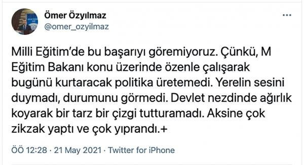 Milli Eğitim Bakanı’na ağır eleştiri! "Bu beceriksizlikten dolayı..." - Resim : 2