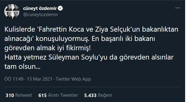O iddia Cüneyt Özdemir'i kızdırdı... "Soylu'yu da görevden alsınlar tam olsun" - Resim : 1
