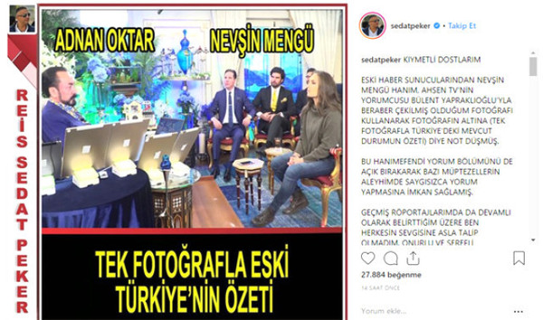 Sedat Peker ile Nevşin Mengü, sosyal medya üzerinden birbirine girdi! - Resim : 2