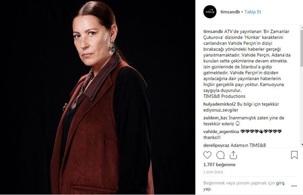 Vahide Perçin 'Bir Zamanlar Çukurova’dan ayrılacak mı? - Resim : 1