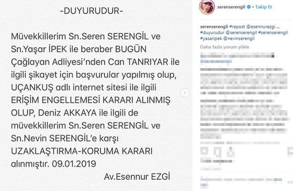 Seren Serengil'den Deniz Akkaya'ya uzaklaştırma kararı - Resim : 2