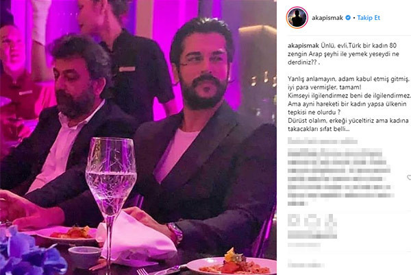 80 kadınla yemek yiyen Burak Özçivit'e eleştiri - Resim : 1