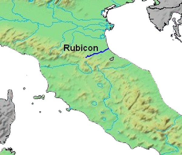 Rubicon'u geçmek ne demek?