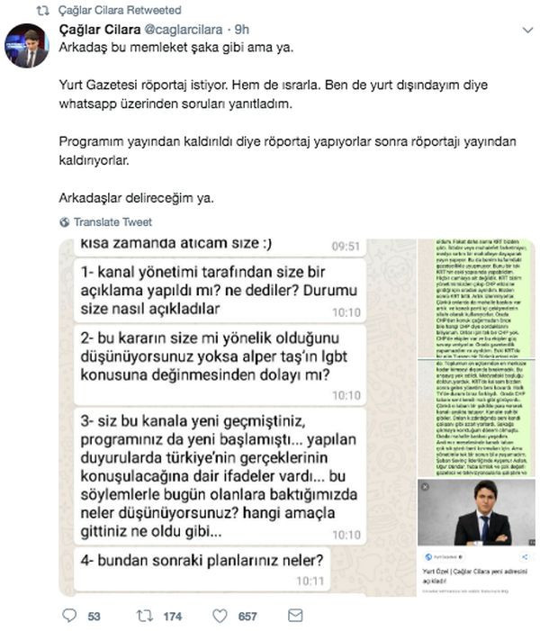 Ünlü sunucu Çağlar Cilara'ya bir şok daha! 'Arkadaşlar delireceğim' - Resim : 1