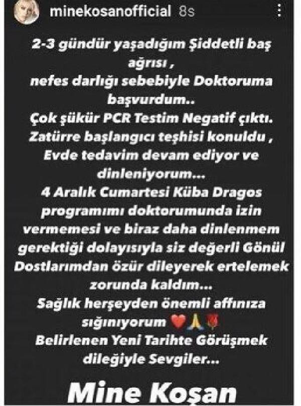 Ünlü sanatçı Mine Koşan'dan kötü haber! - Resim : 1
