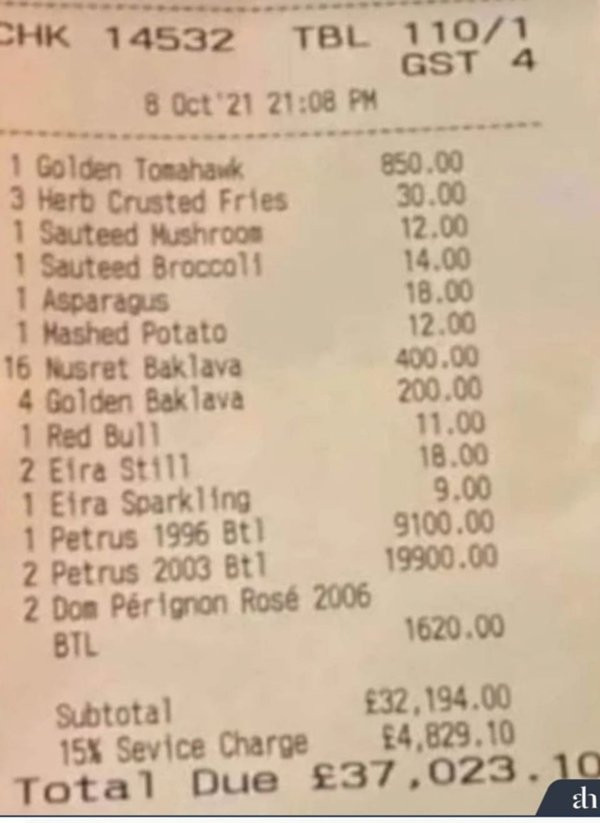 Can Ataklı paylaştı! Nusret'te gelen hesap ağızları açık bıraktı - Resim : 1