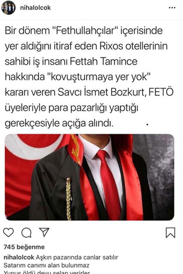 Erdoğan'ın sağ kolu olan Erol Olçok'un eşi isyan etti: "Kaça sattınız 250 şehidi" - Resim : 1