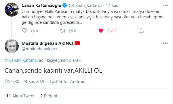 MHP'li sendikacıdan CHP'li Kaftancıoğlu'na tehdit: Canan sende kaşıntı var - Resim : 1