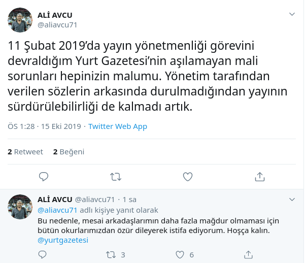 Yurt Gazetesi'nde üst düzey ayrılık! Hangi isim yollarını ayırdı? - Resim : 1