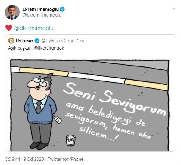 Ekrem İmamoğlu’ndan eşine romantik jest - Resim : 1