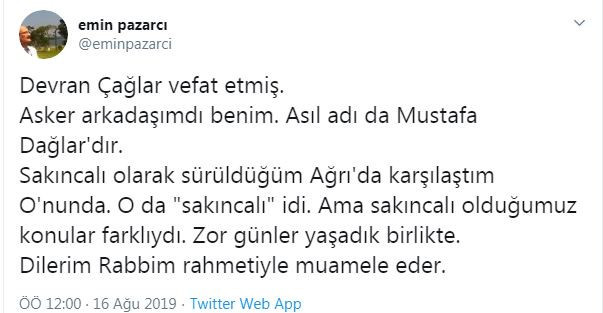 Devran Çağlar ünlü köşe yazarının asker arkadaşı çıktı! - Resim : 2