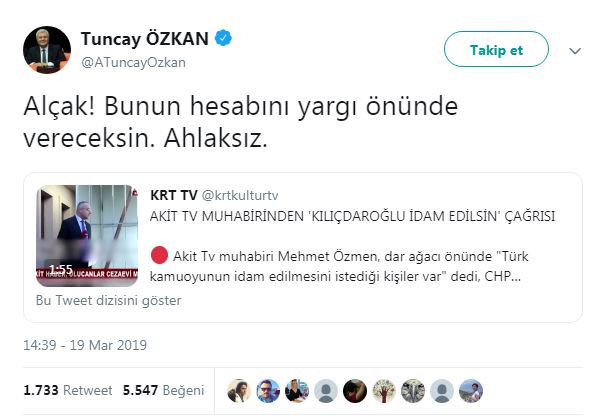 'Kılıçdaroğlu idam edilsin' diyen Akit TV muhabirine CHP'den tepki! - Resim : 1