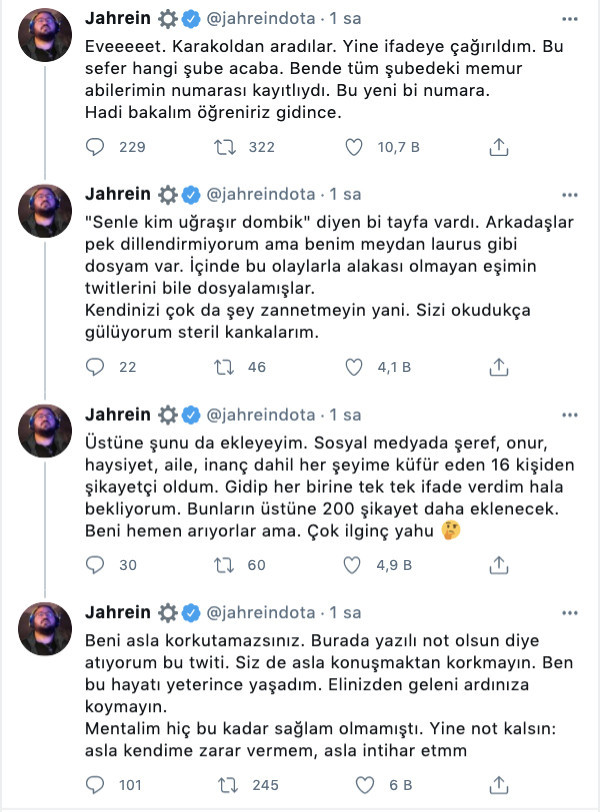 “Jahrein” isimli Twitch yayıncısı Ahmet Sonuç ifadeye çağrıldı; “Beni asla korkutamazsınız” - Resim : 1