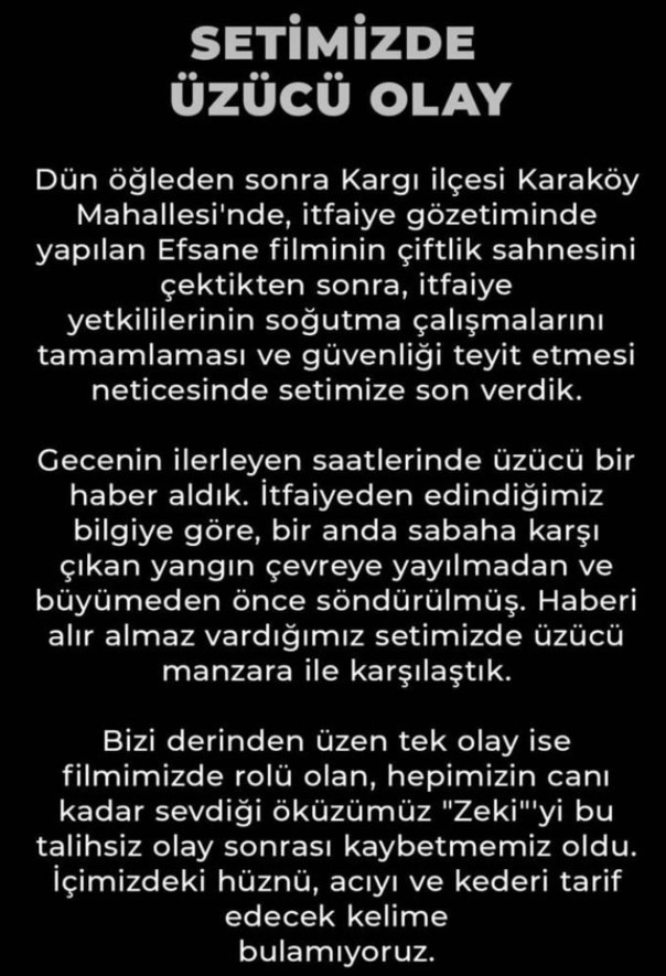 Efsane filminin setinde yangın çıktı! Bir öküz telef oldu - Resim : 1