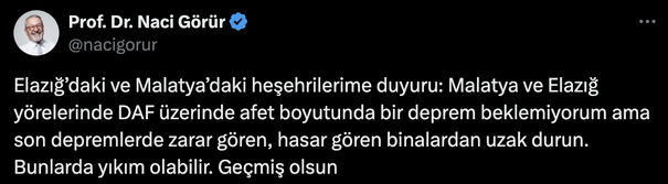 Korkutan deprem sonrası Naci Görür'den ilk sözler! - Resim : 1