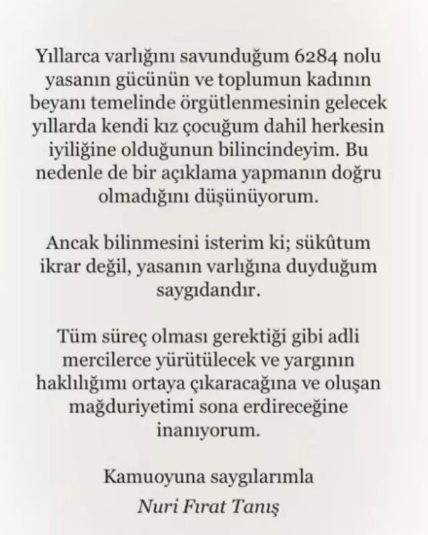 Fırat Tanış sessizliğini bozdu! 'Kadının beyanı...' - Resim : 1