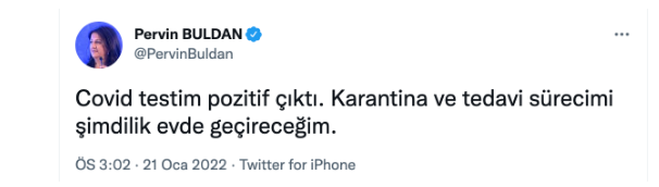 HDP Eş Genel Başkanı Pervin Buldan, Covid-19'a yakalandı - Resim : 1