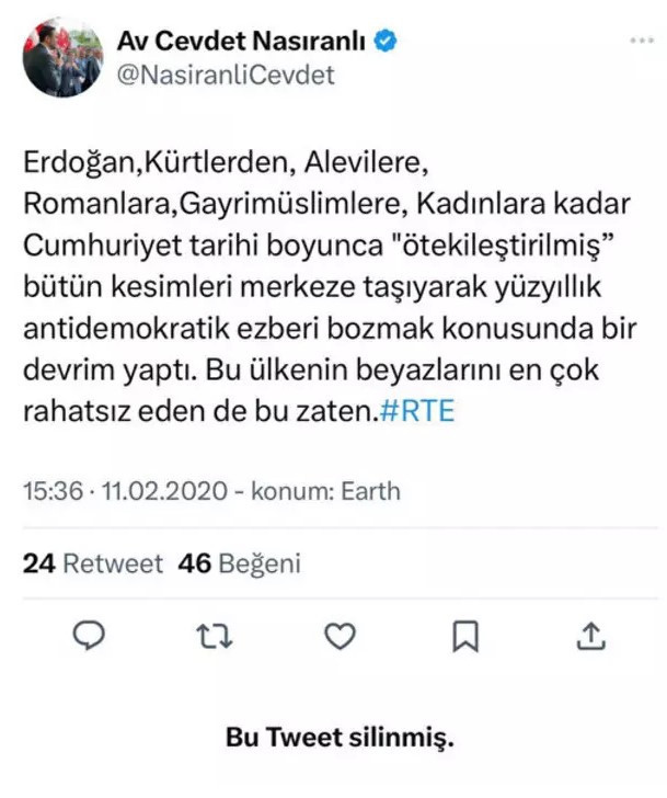 Kılıçdaroğlu'nun yeni başdanışmanı Cevdet Nasıranlı gündem oldu! AKP ile ilgili paylaşımlarını sildi - Resim : 2