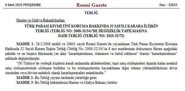 Gayrimenkul satışlarında yeni dönem: Serbest bırakıldı! - Resim : 1
