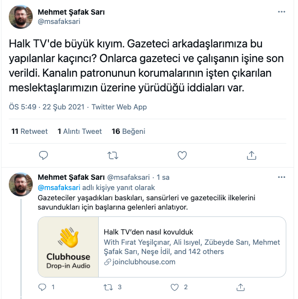 Halk TV'de 3 çalışanın işine son verildi - Resim : 1