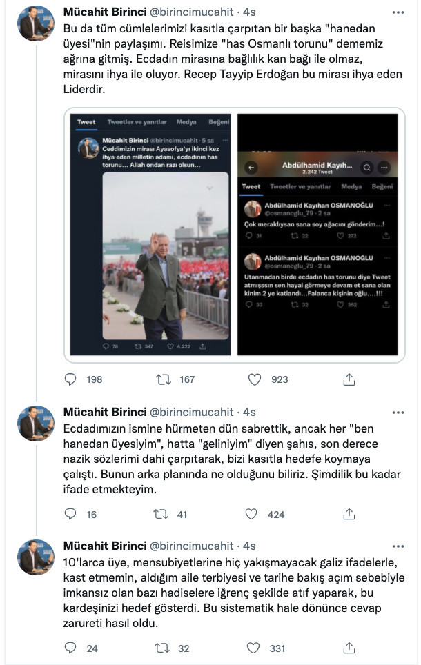 Osmanlı hanedan üyeleriyle AKP'li Birinci arasında 'davet krizi' - Resim : 3