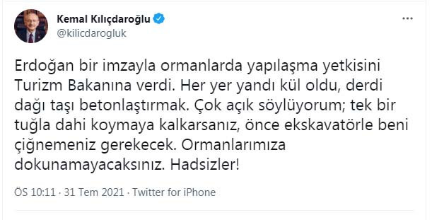 Bakan Ersoy'dan Kılıçdaroğlu'na 'yapılaşma yetkisi' yanıtı - Resim : 2
