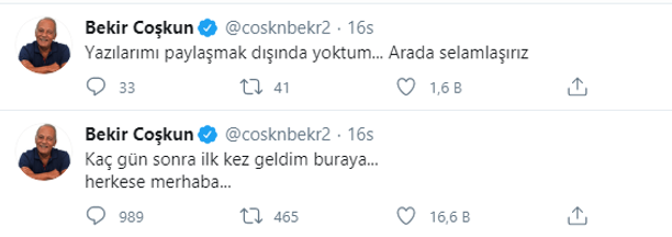 Kanser tedavisi gören Bekir Coşkun'dan mesaj var: “Benim için zor günler, bilemezsiniz” - Resim : 2