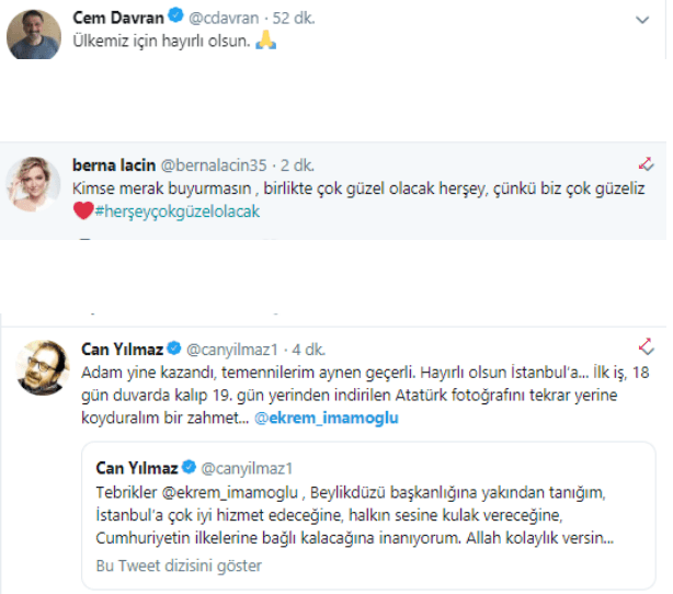 Ünlü isimlerden Ekrem İmamoğlu paylaşımı - Resim : 3