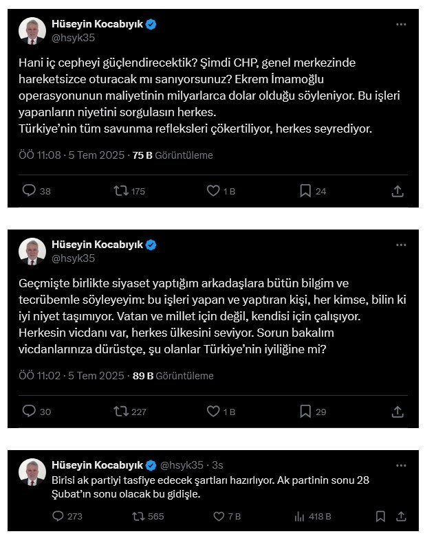 Eski AK Partili vekil Kocabıyık’tan sert uyarı: “Partinin sonu 28 Şubat gibi olacak” - Resim : 1
